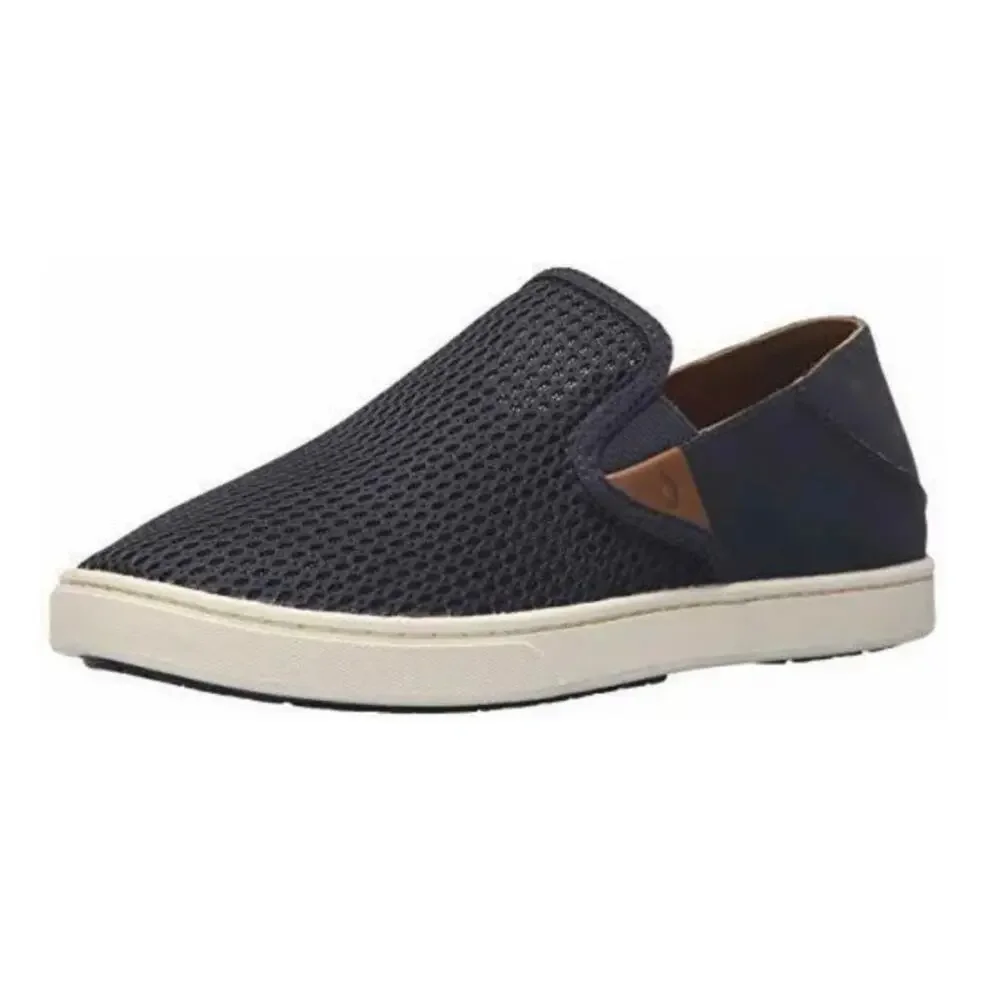 Olukai Women's Pull On Pehuea Casual Shoes US Sz 10 Blue Slip On Loafer Sneaker
